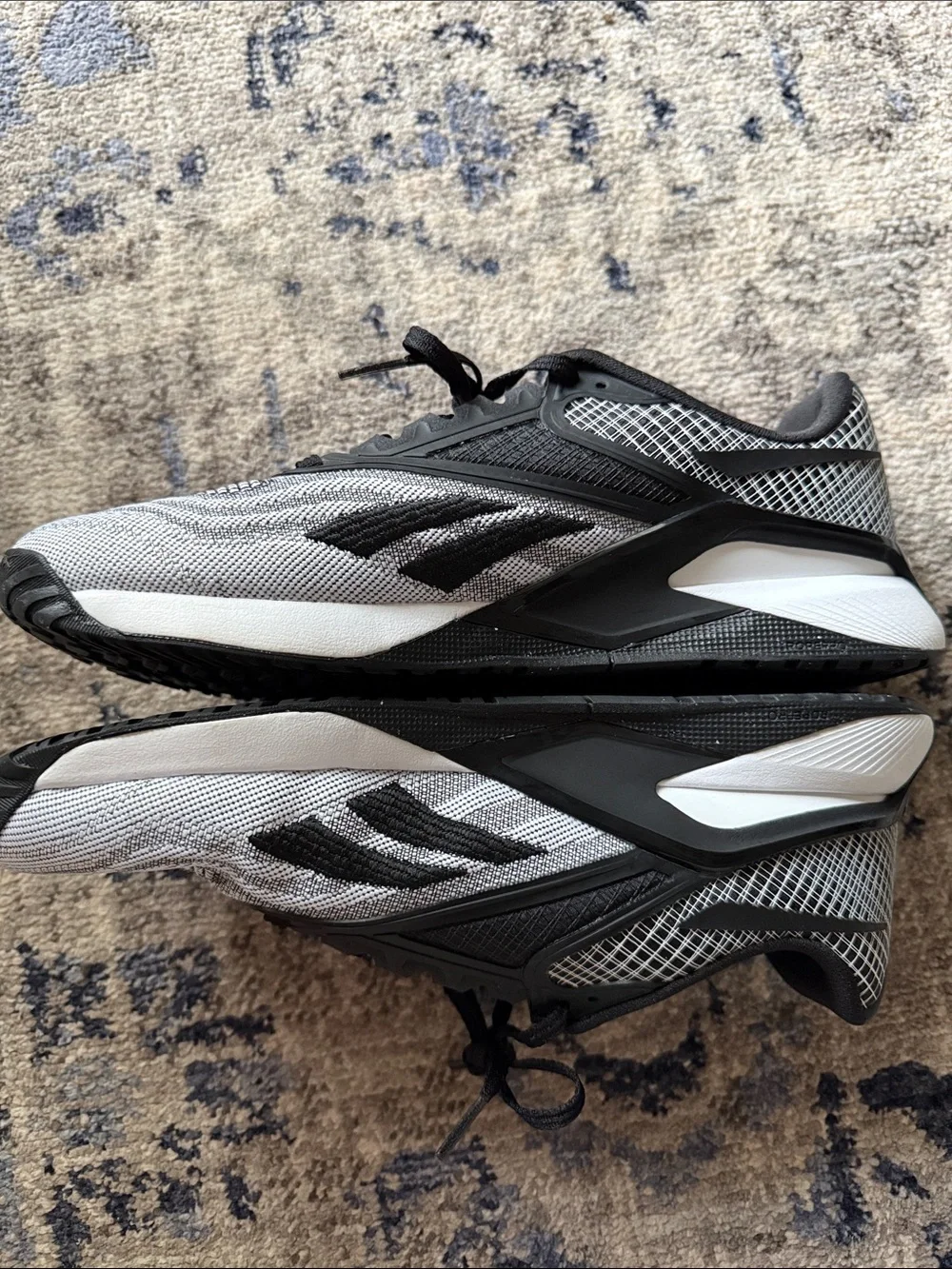 Reebok Womens Black and White Training Shoes - Never Worn Size 9